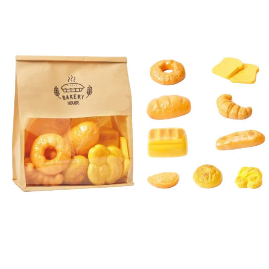 Jeu de Boulangerie et Aliments de Simulation - Lot de 8