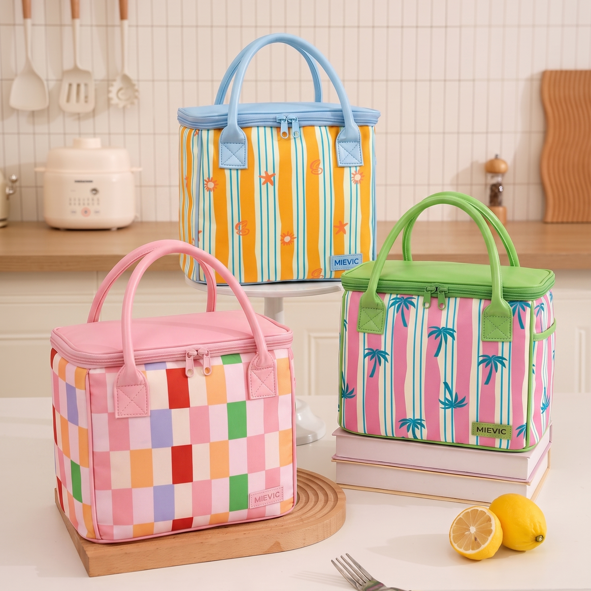 Pastel Check Lunch Cooler Bag WM2636 SUM26