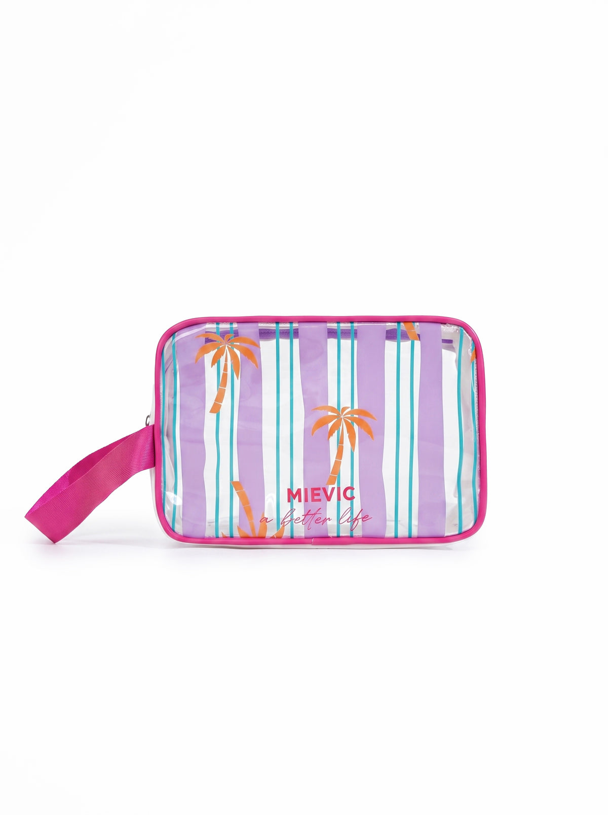 Pink Palm Clear Mini Cosmetic Bag YTJ003 SUM26
