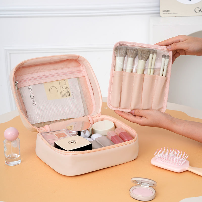 Trousse de Bain Minimal Chic Cosmetic Moyen RH2537 - Marine