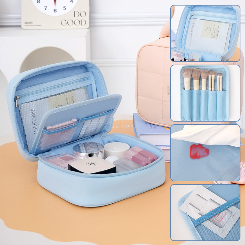 Trousse de Bain Minimal Chic Cosmetic Moyen RH2537 - Beige