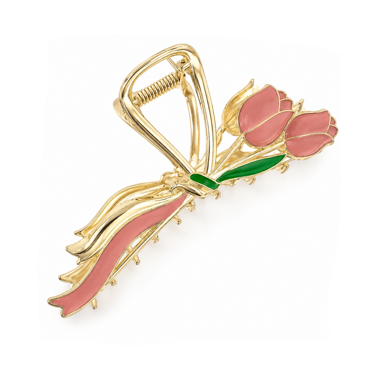 Barrette Cheveux Flower Hair Claw - Doré