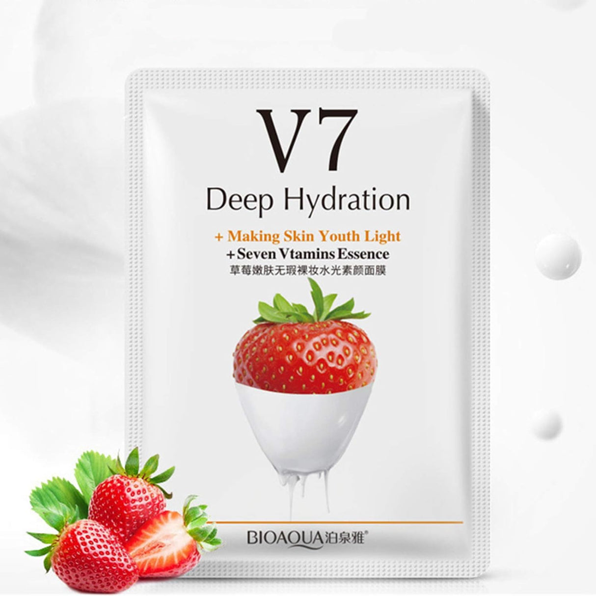 Masque en Tissu V7 Hydratation Profonde à la Fraise
