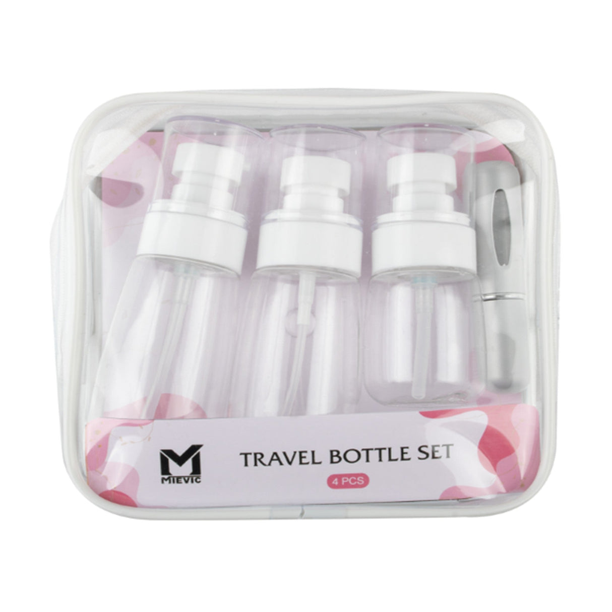 4PCS Voyage Bouteille Set Transparent