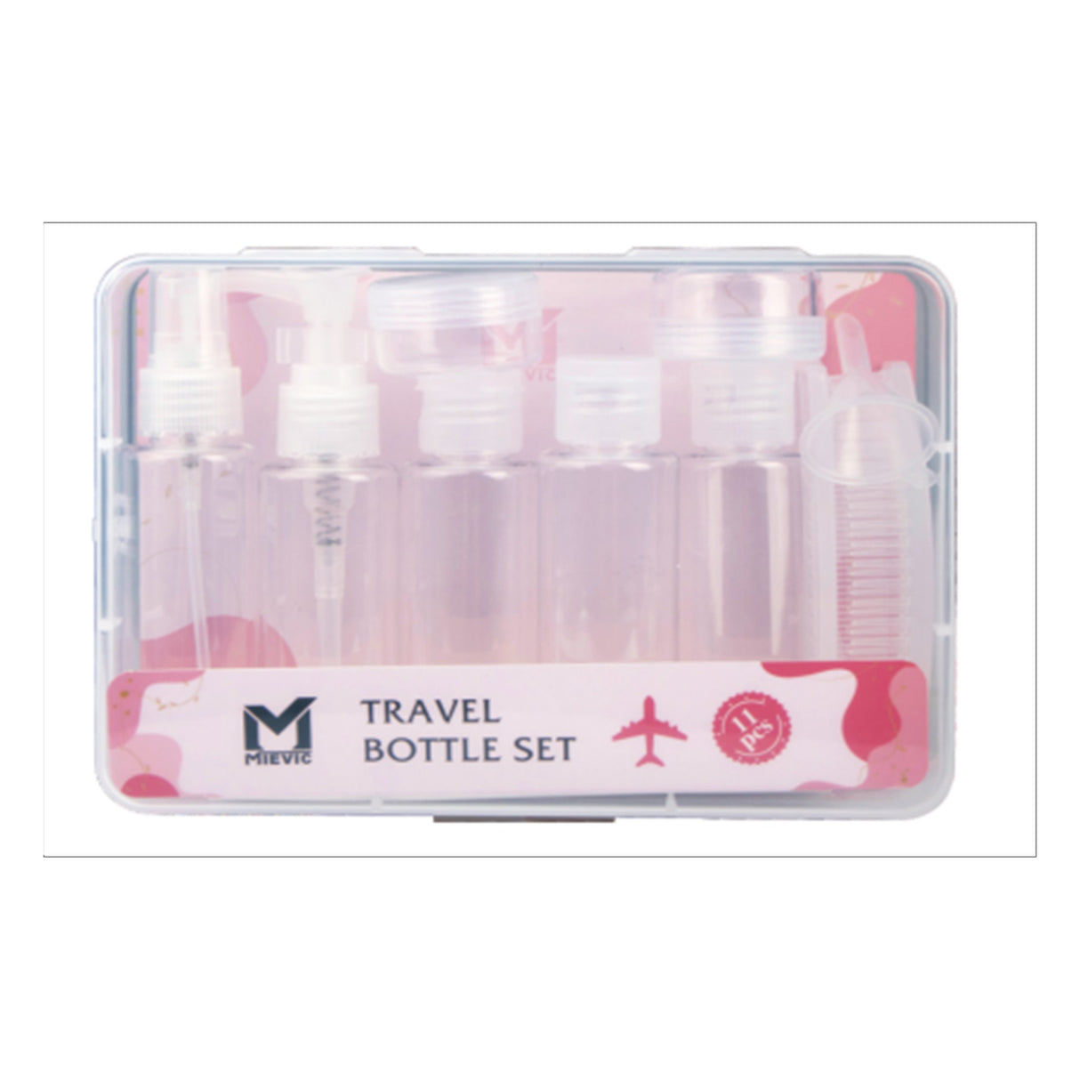 TRAVEL BOTTLE SET-Transparent