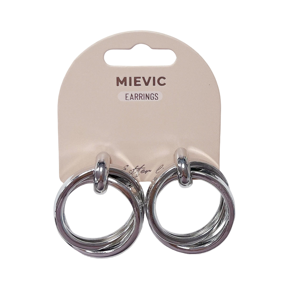 Boucles dOreilles Thick Double Créoles - Argenté