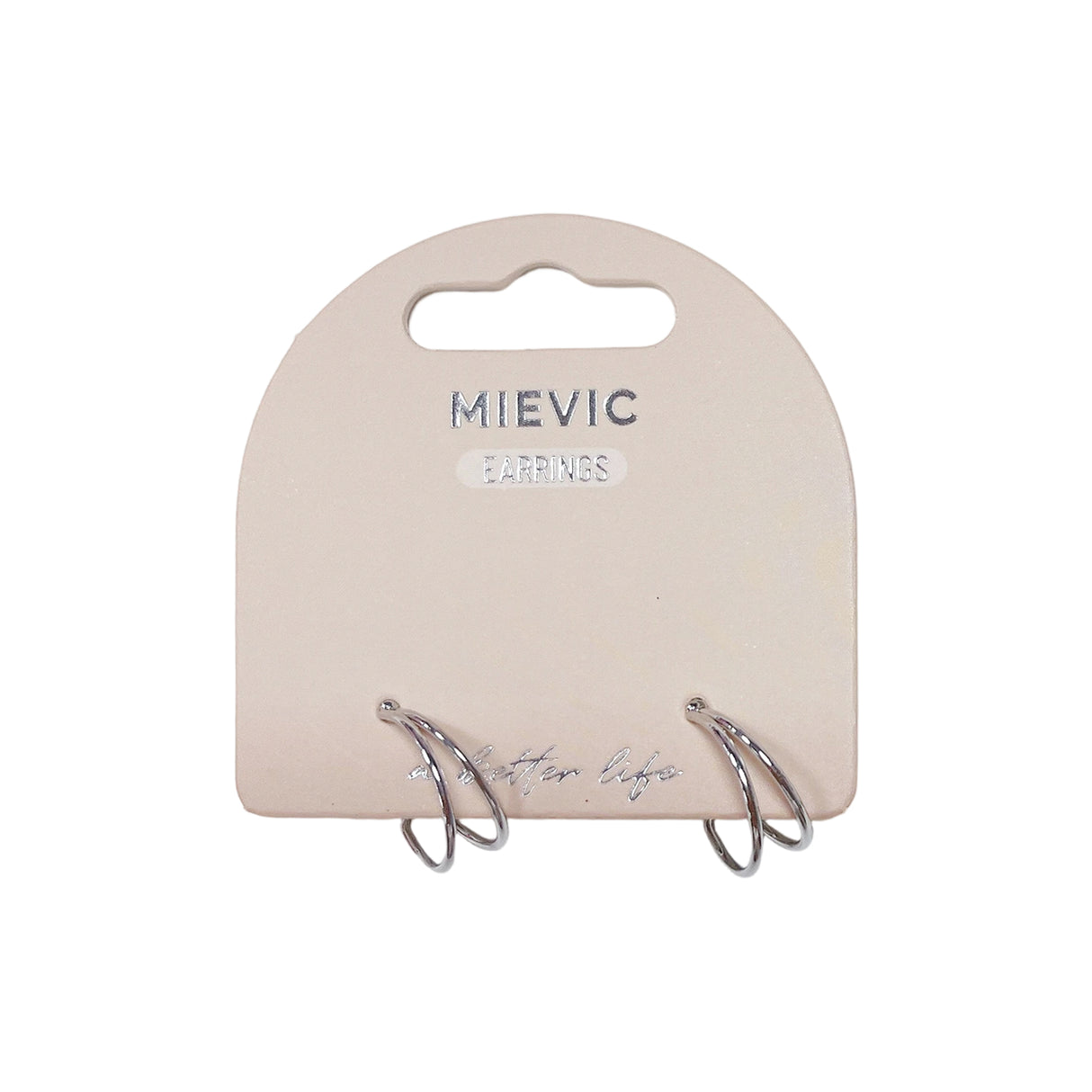 Boucles d'Oreilles Intertwined Knot - Argenté