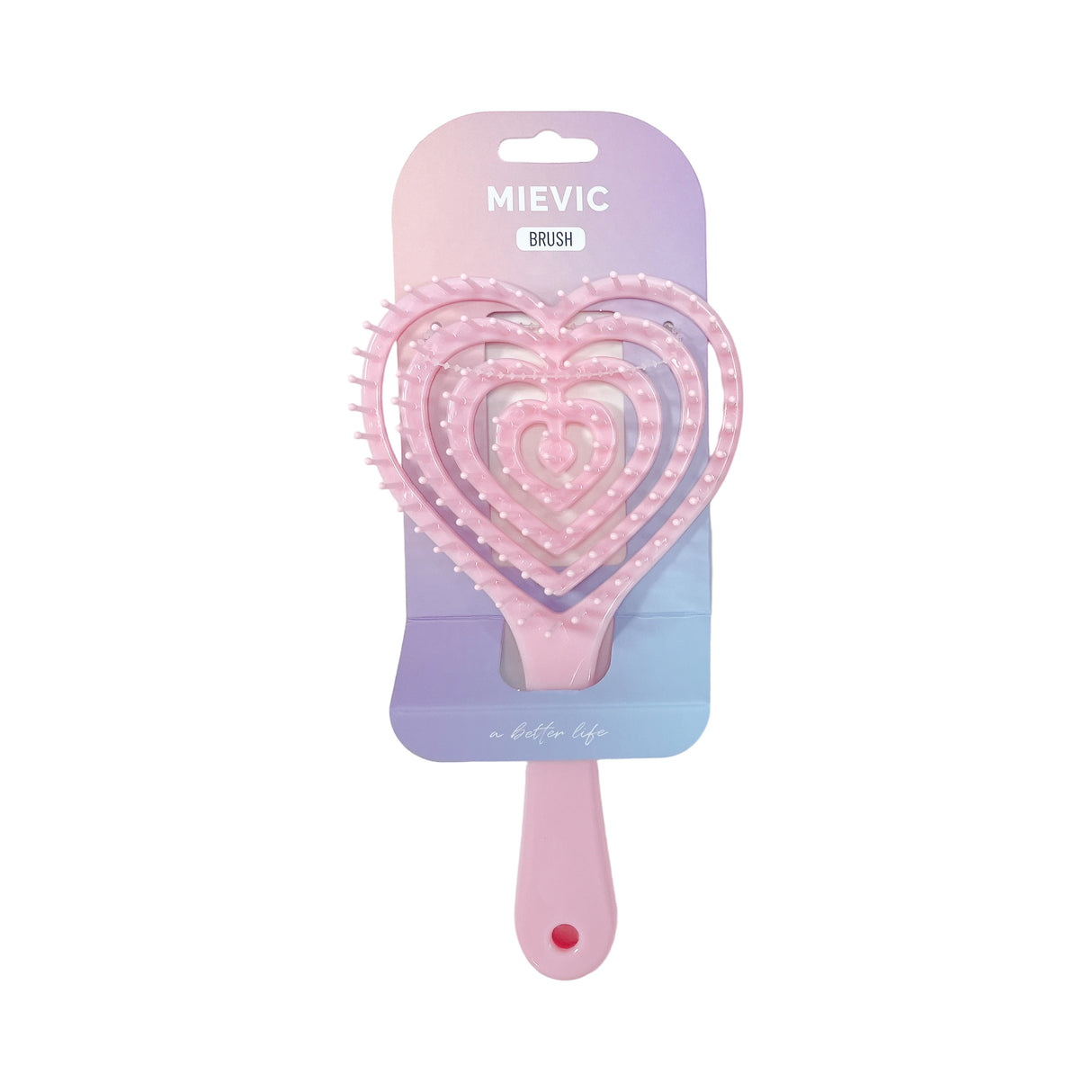 Brosse à Cheveux Detangling Heart Hair Brush - Rose