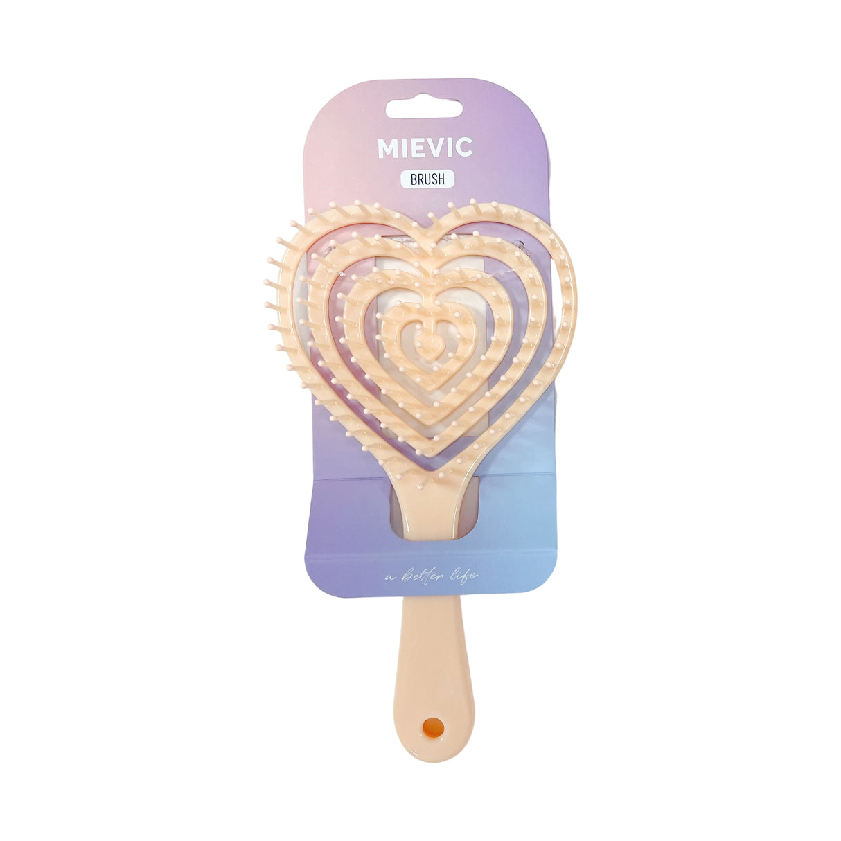 Brosse à Cheveux Detangling Heart Hair Brush - Orange
