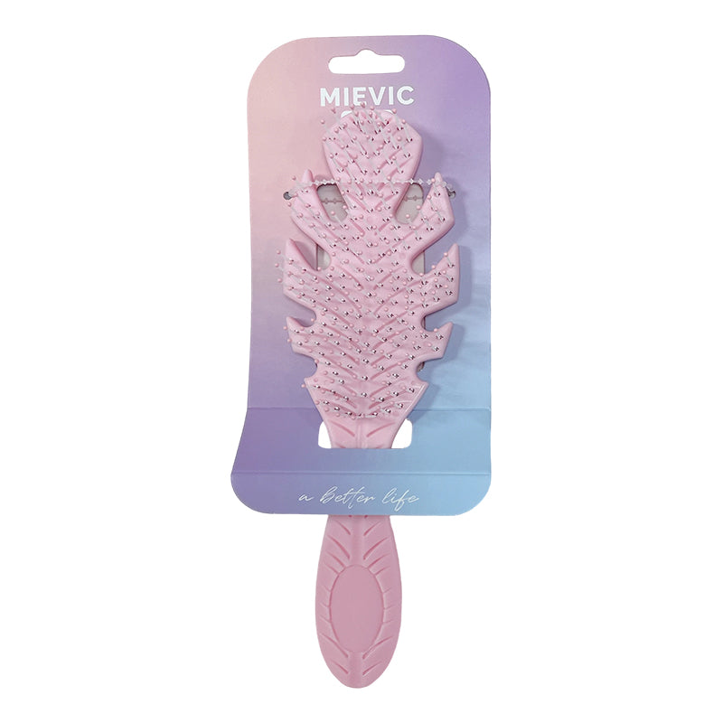 Brosse à Cheveux Detangling Leaf Hair Brush - Rose