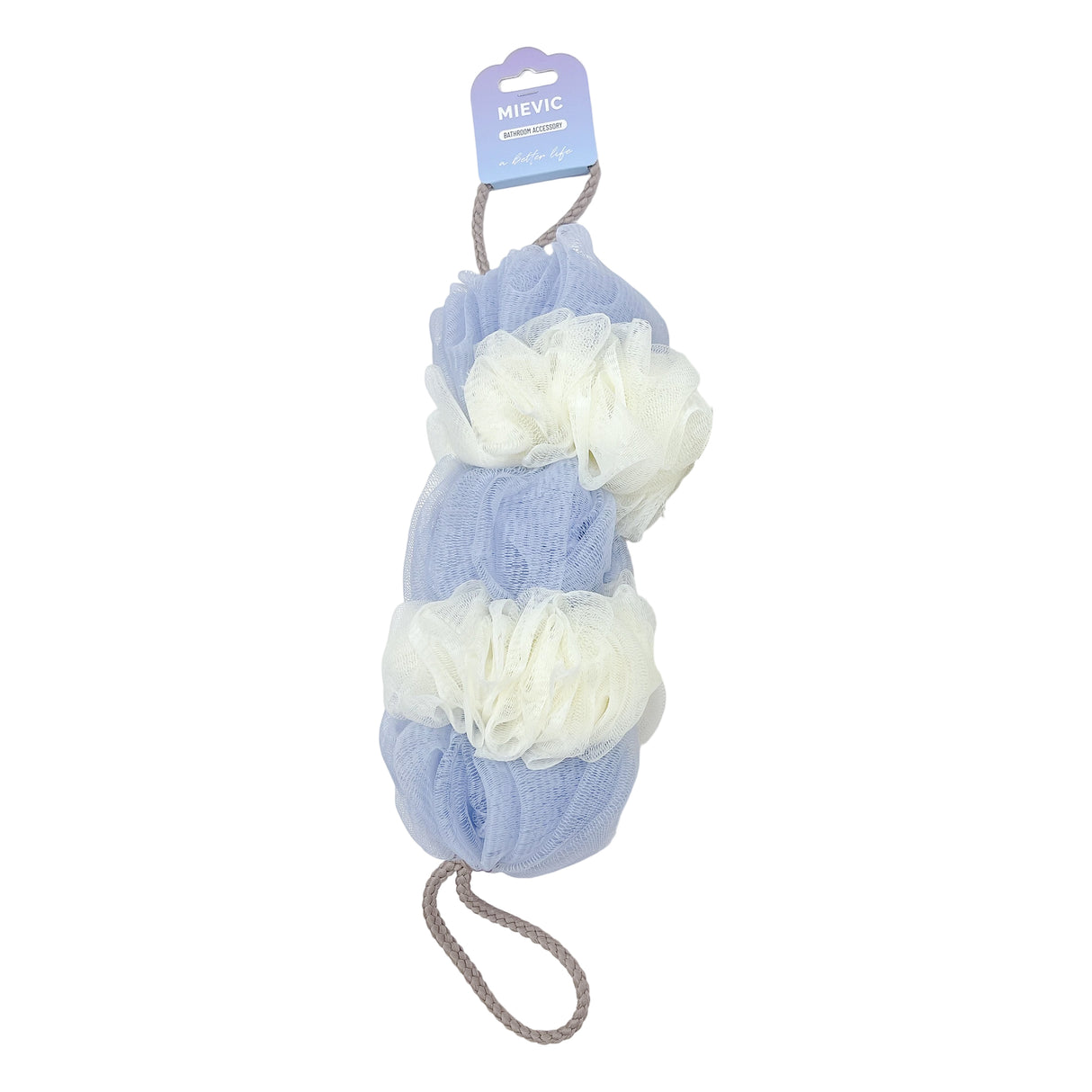 Gant de Douche Long Long Bath Sponge - Bleu