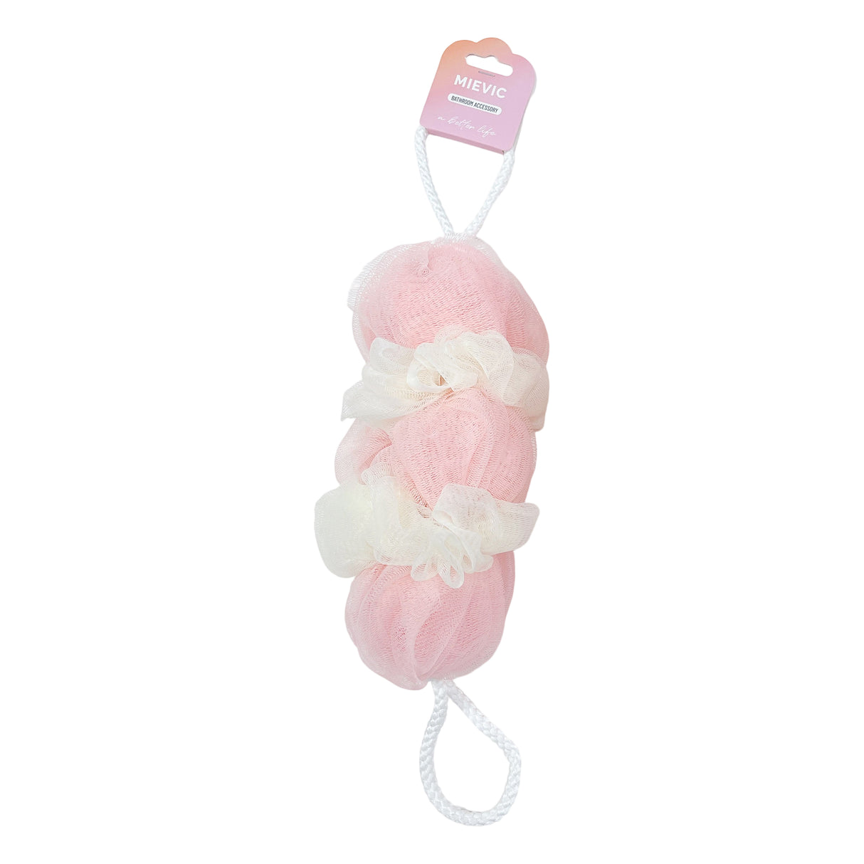 Éponge de Bain Longue Rose