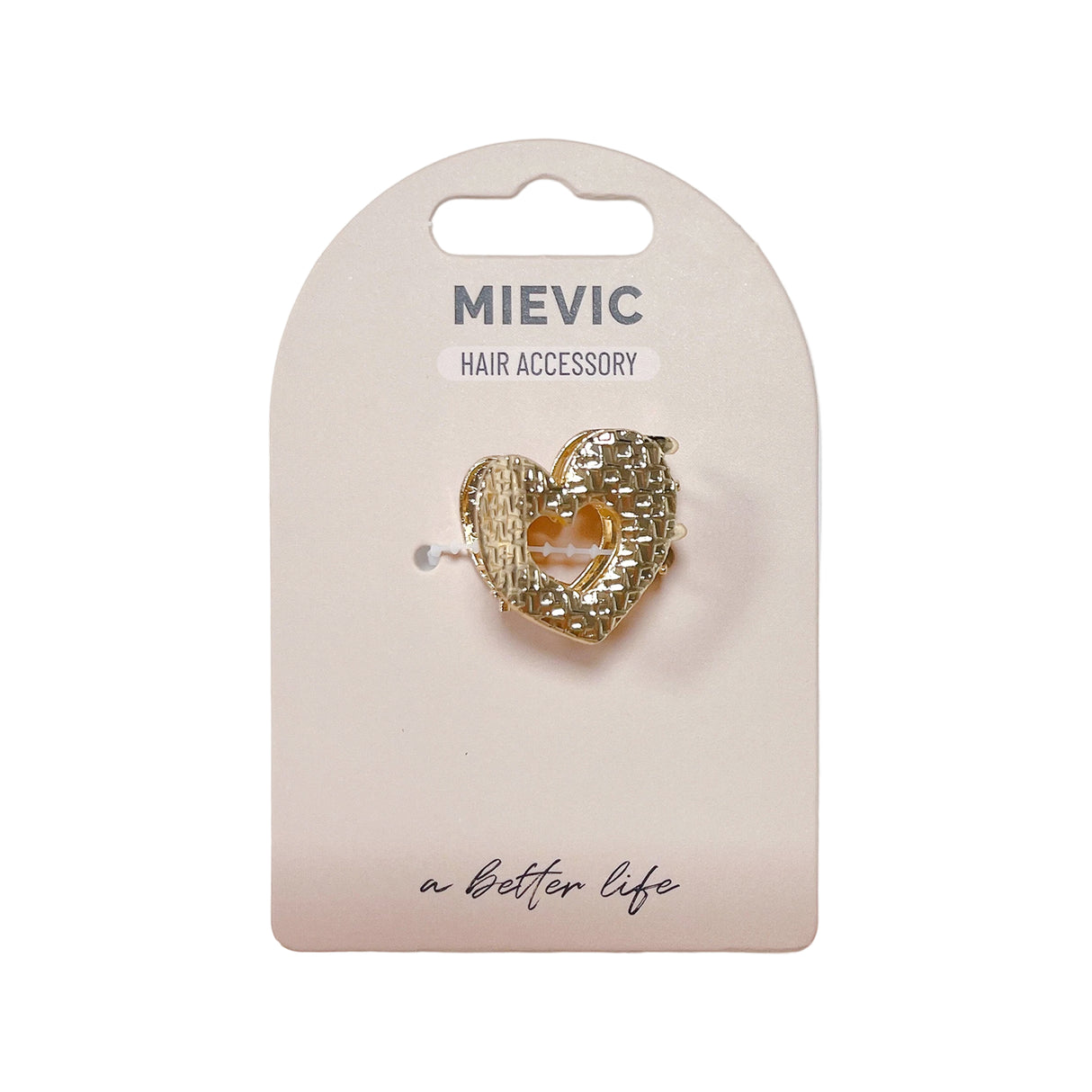 Mini Pince Cœur Dorée