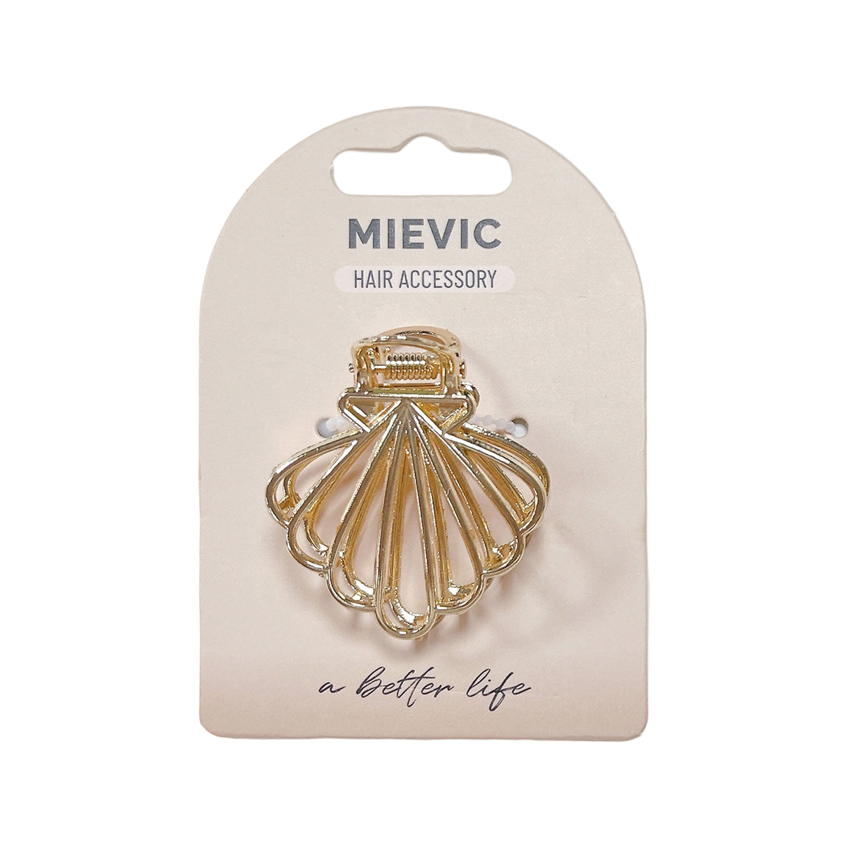 Pince à Cheveux Coquillage Série Or