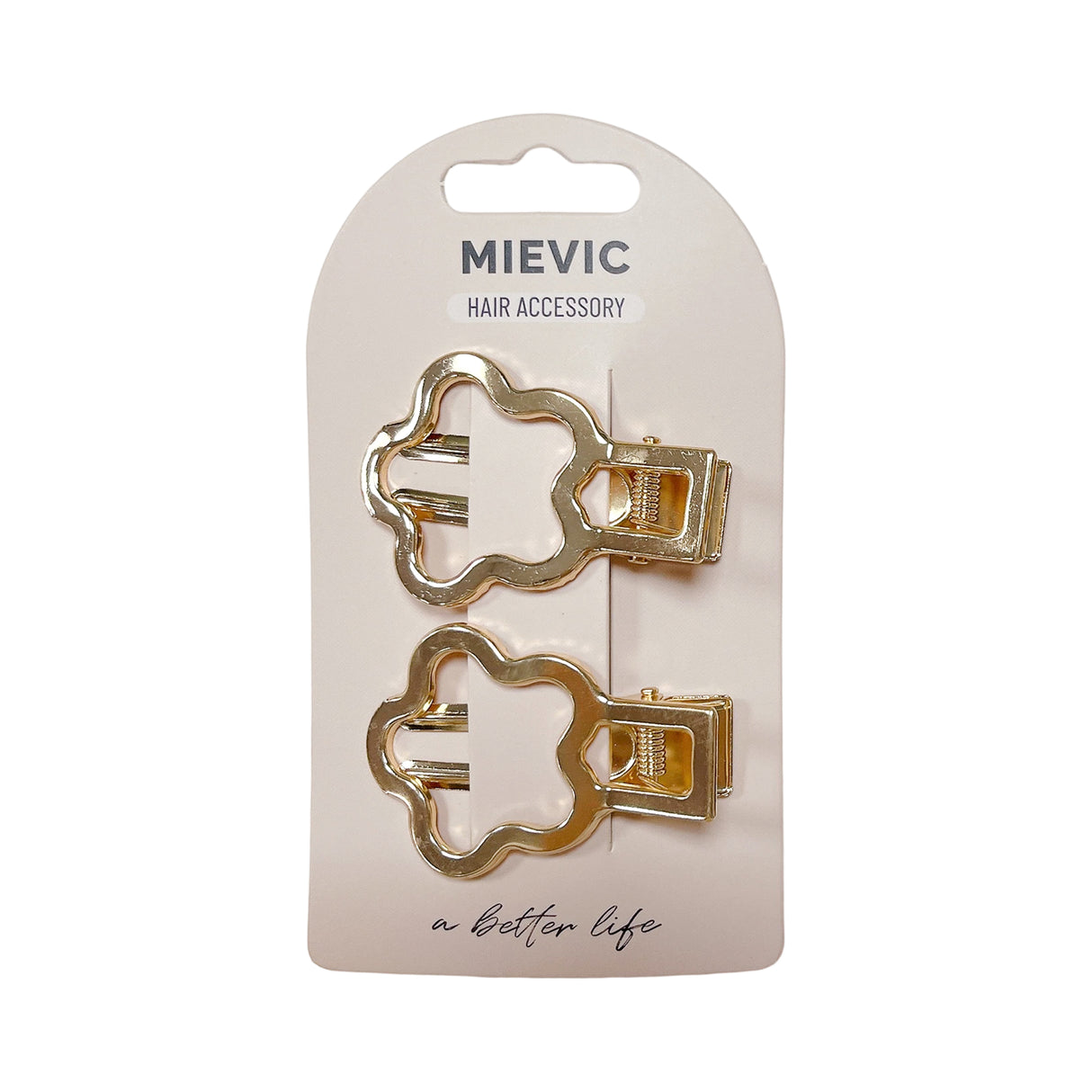 Pince à Cheveux Flower Hair Clip 2 - Doré