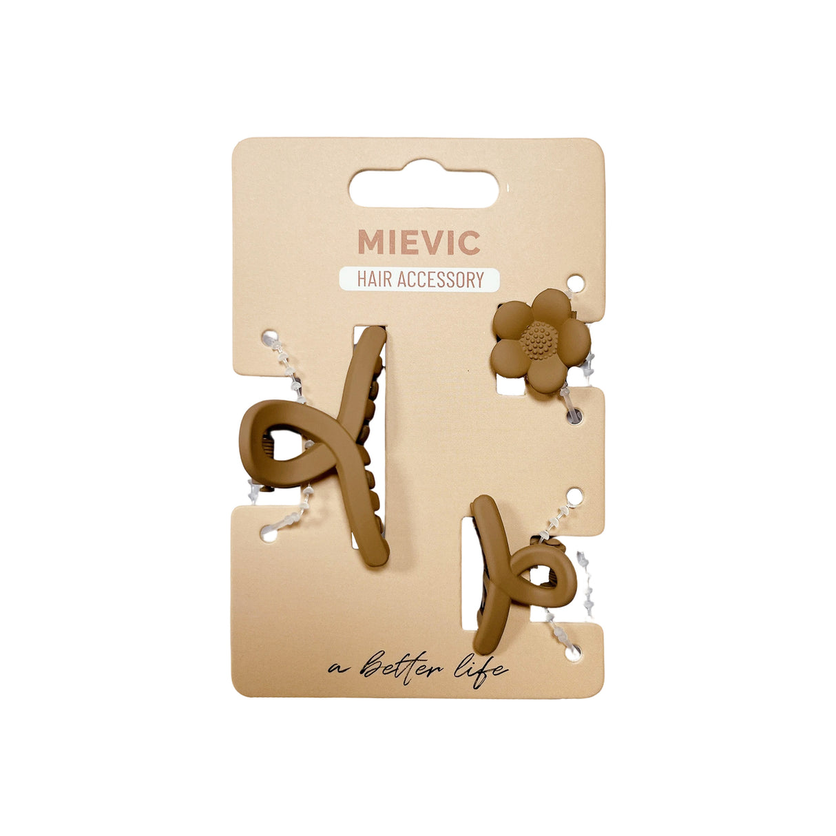 Pince à Cheveux 3 pcs Série Nude