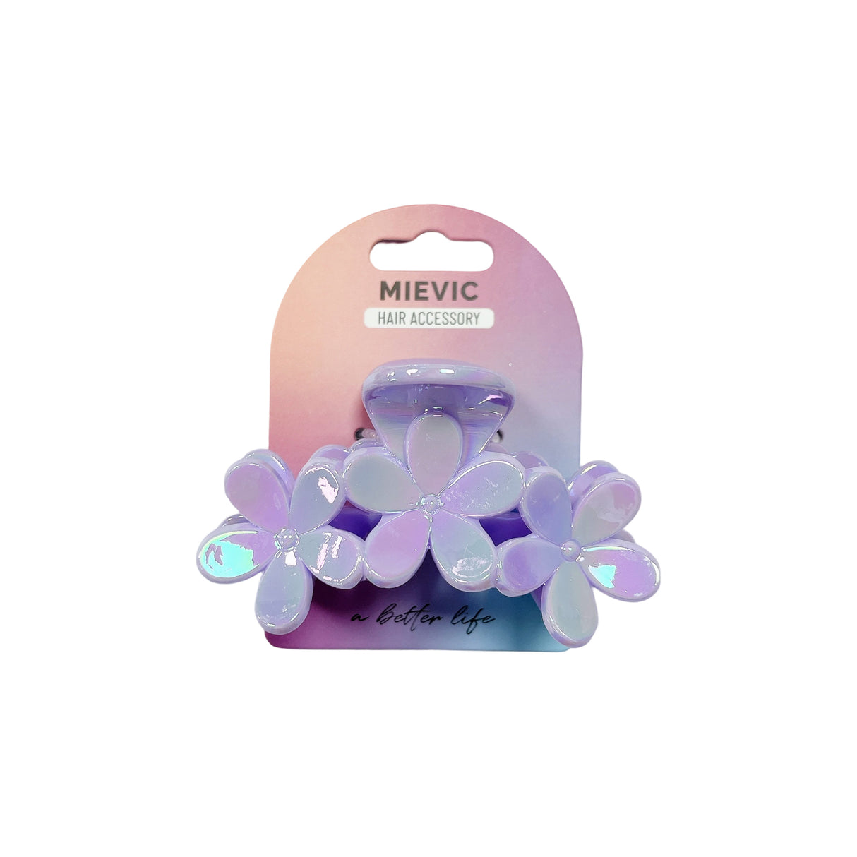 3 flower Hair claw PASTEL SERIES