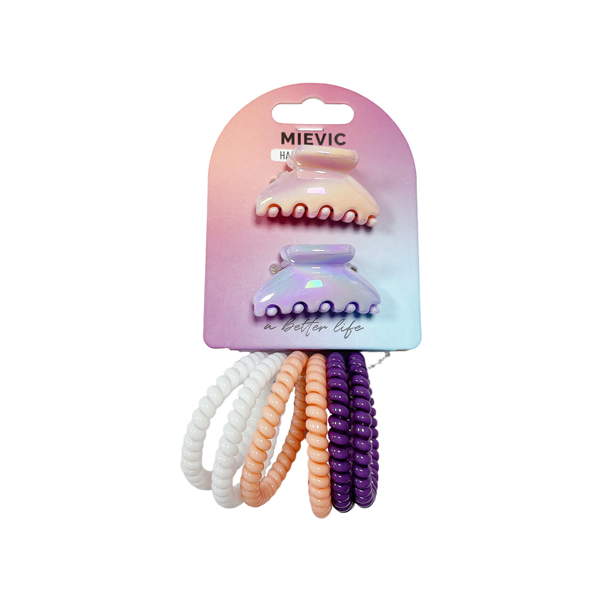 Pince Cheveux avec Élastique Pastel