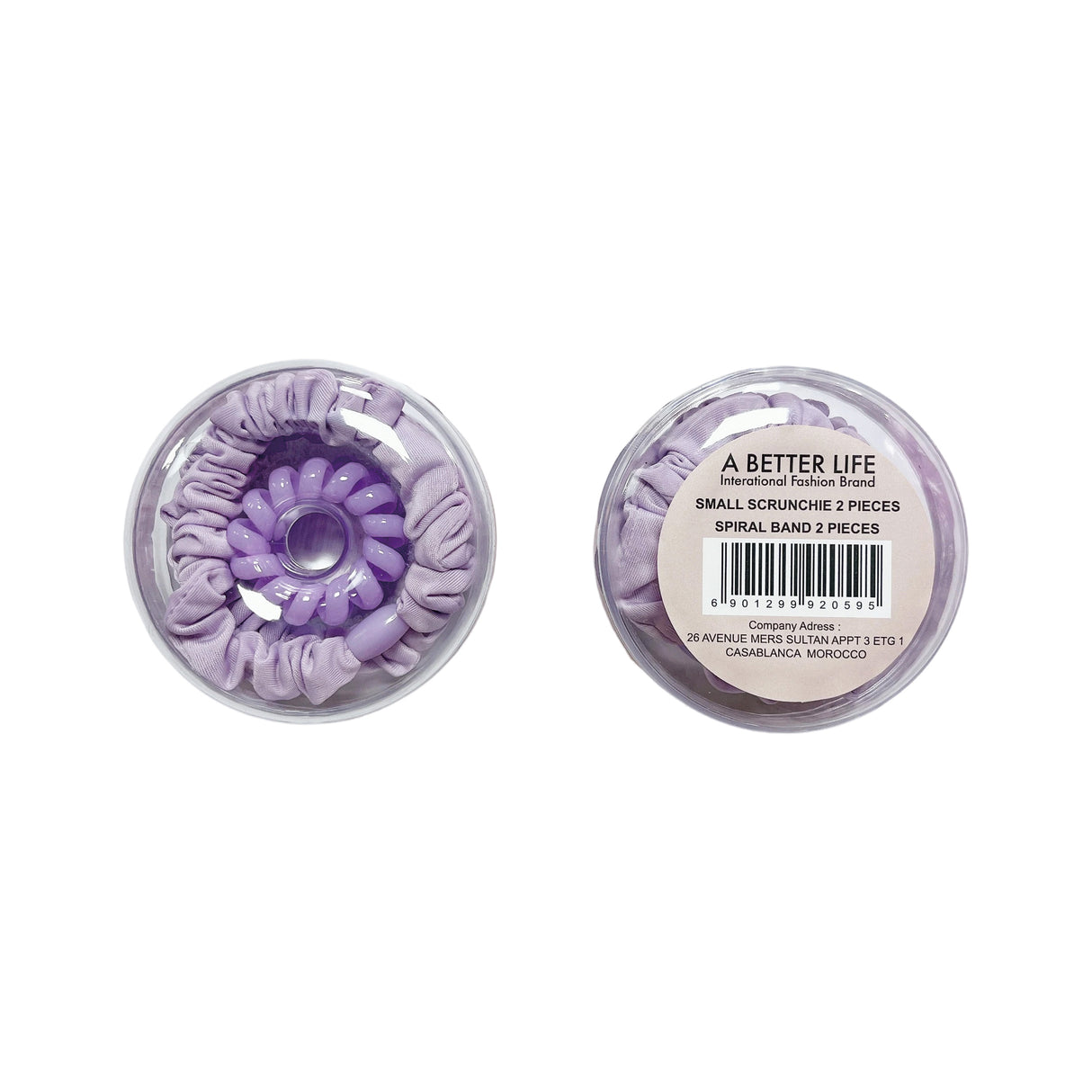 Hair band box purple PASTEL SERIES