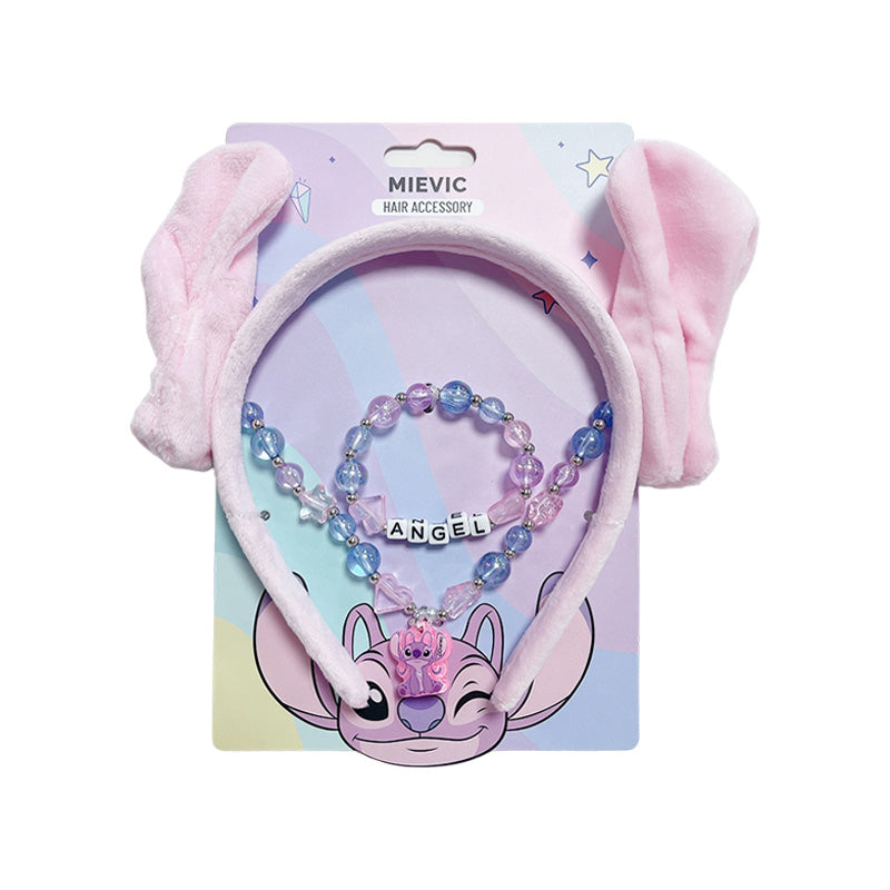 Ensemble Bandeau, Bracelet et Collier Série Stitch