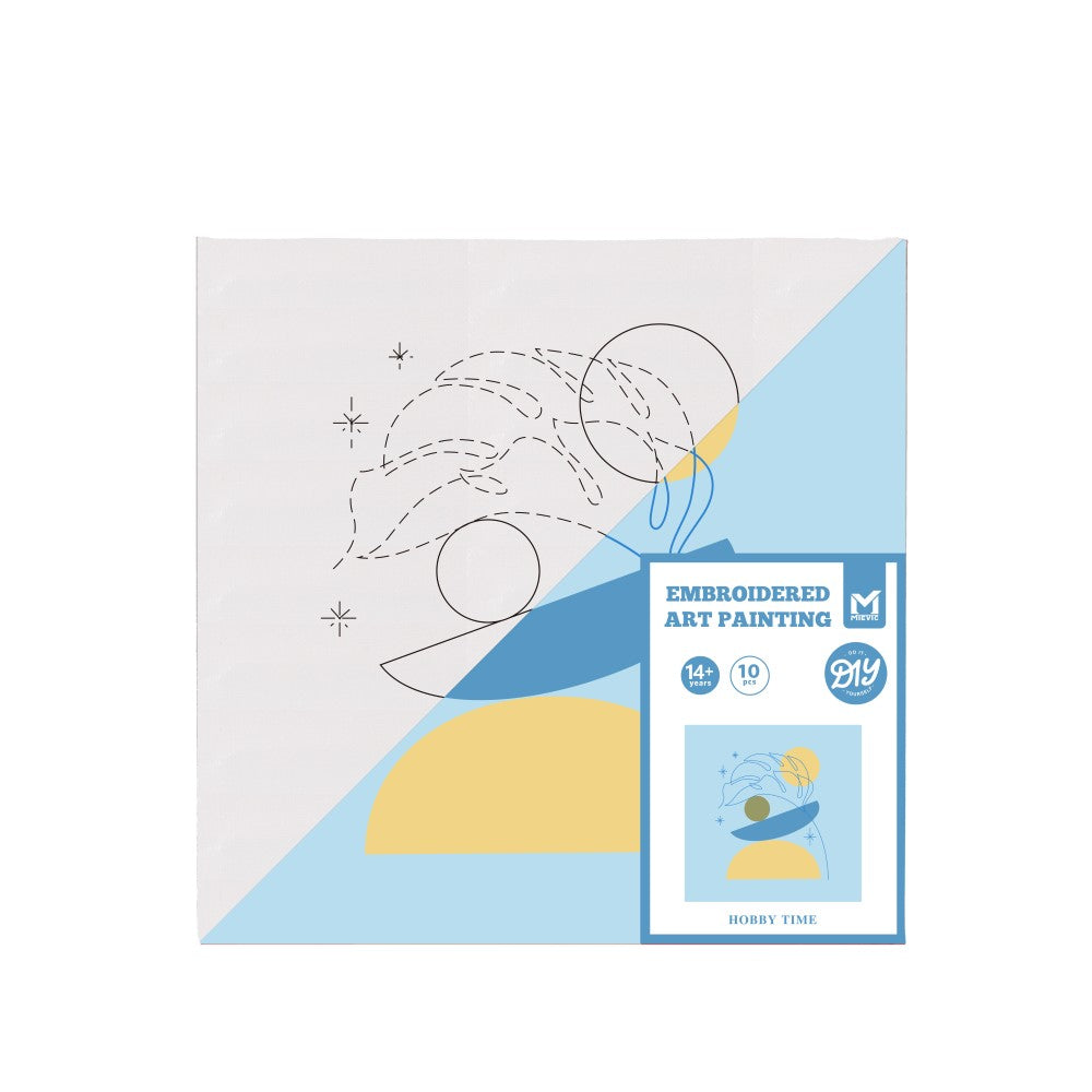 Jouet Éducatif Sky Embroidery Art Painting - Bleu