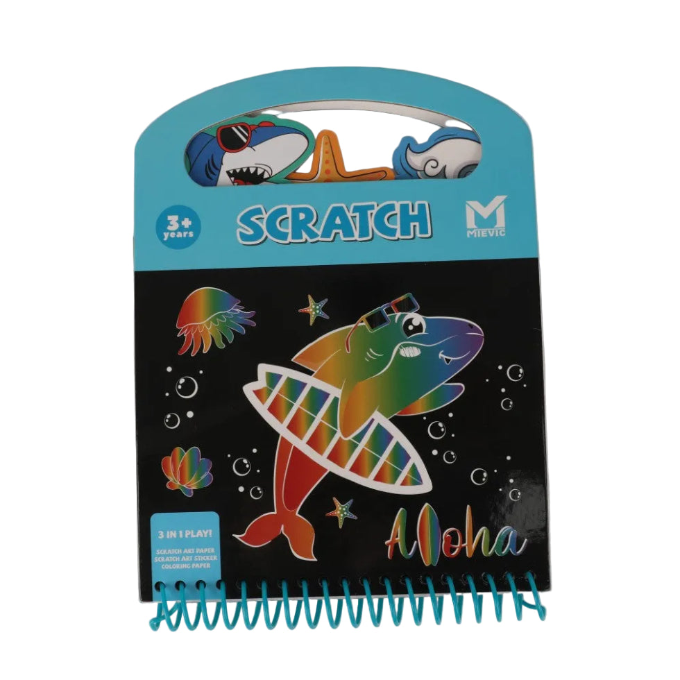 Jouet DIY Space Scratch Art Play Kit 3-IN-1