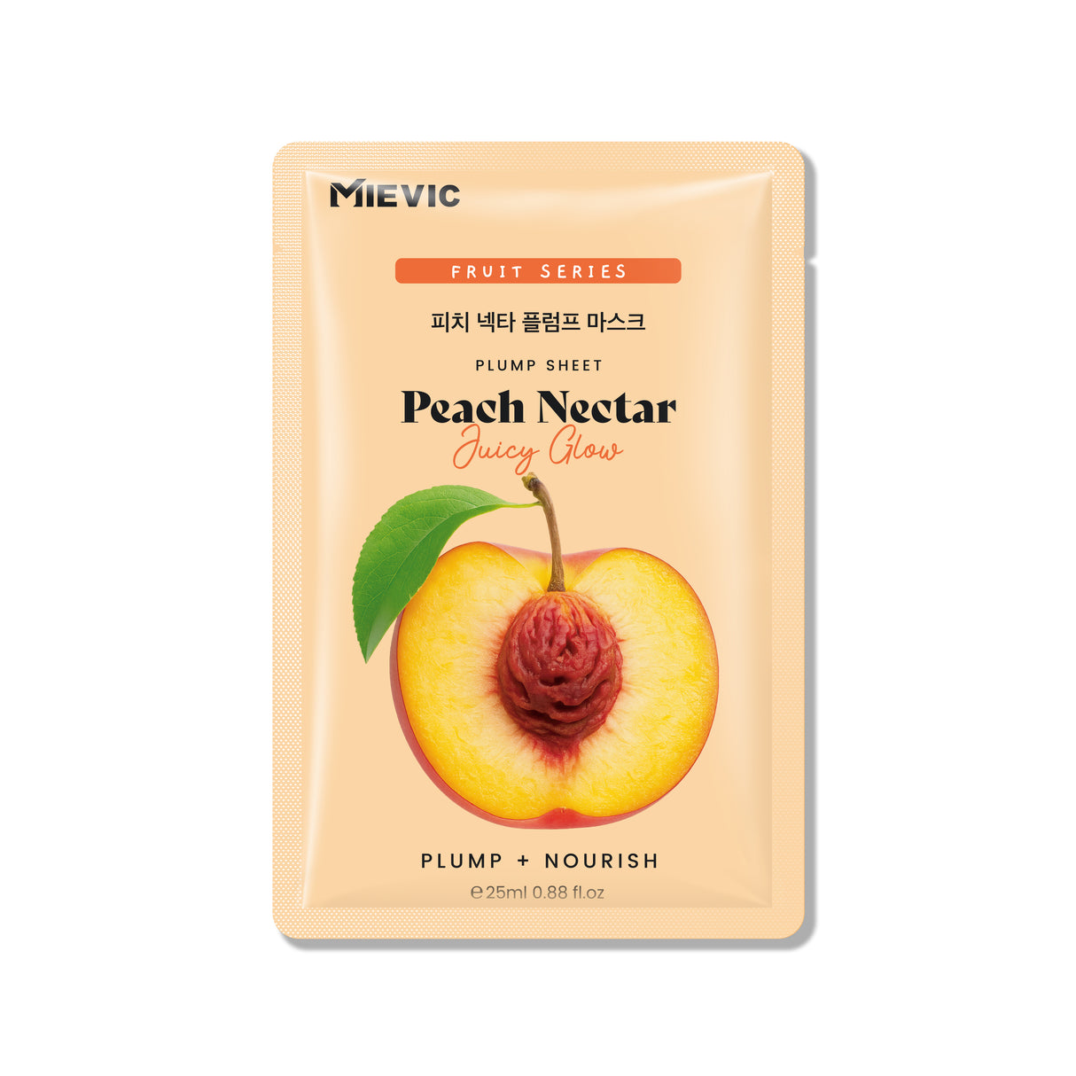 Masque en Tissu Repulpant au Nectar de Pêche