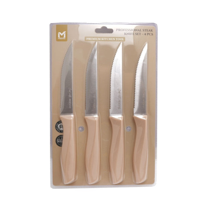 Set de 4 couteaux à steak 5" à poignée PP