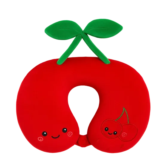 Oreiller de Voyage U Forme Cerise