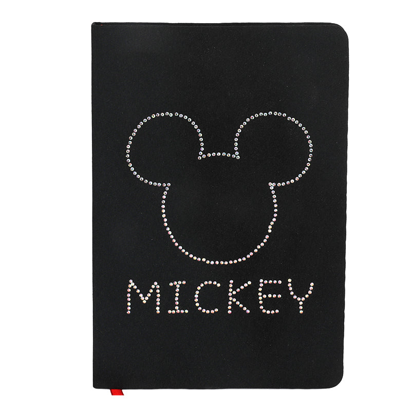 Carnet A5 à couverture rigide en tissu - Mickey et Minnie
