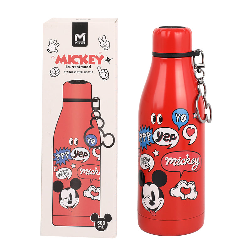 Collection Mickey et Minnie 500mL Bouteille en acier inoxydable
