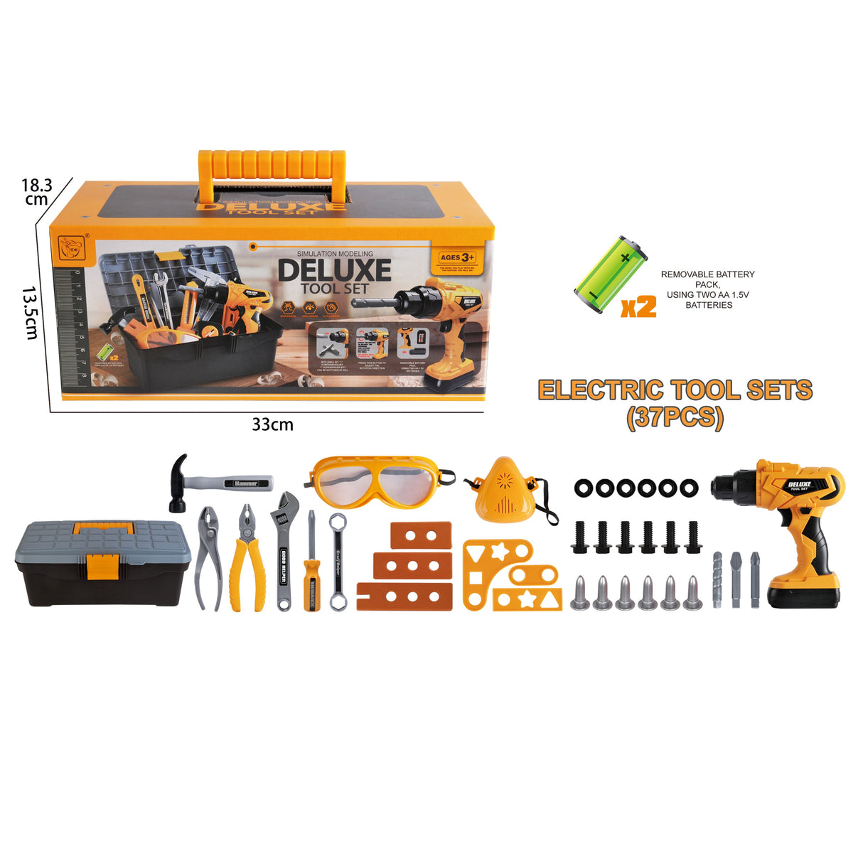 Electric Tool Box Set - 37PC