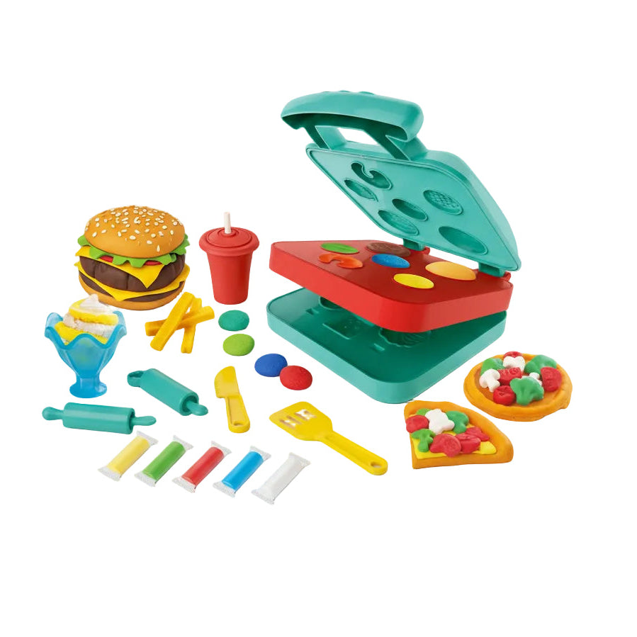 Burger machine clay DIY set (single 2-color mixed)