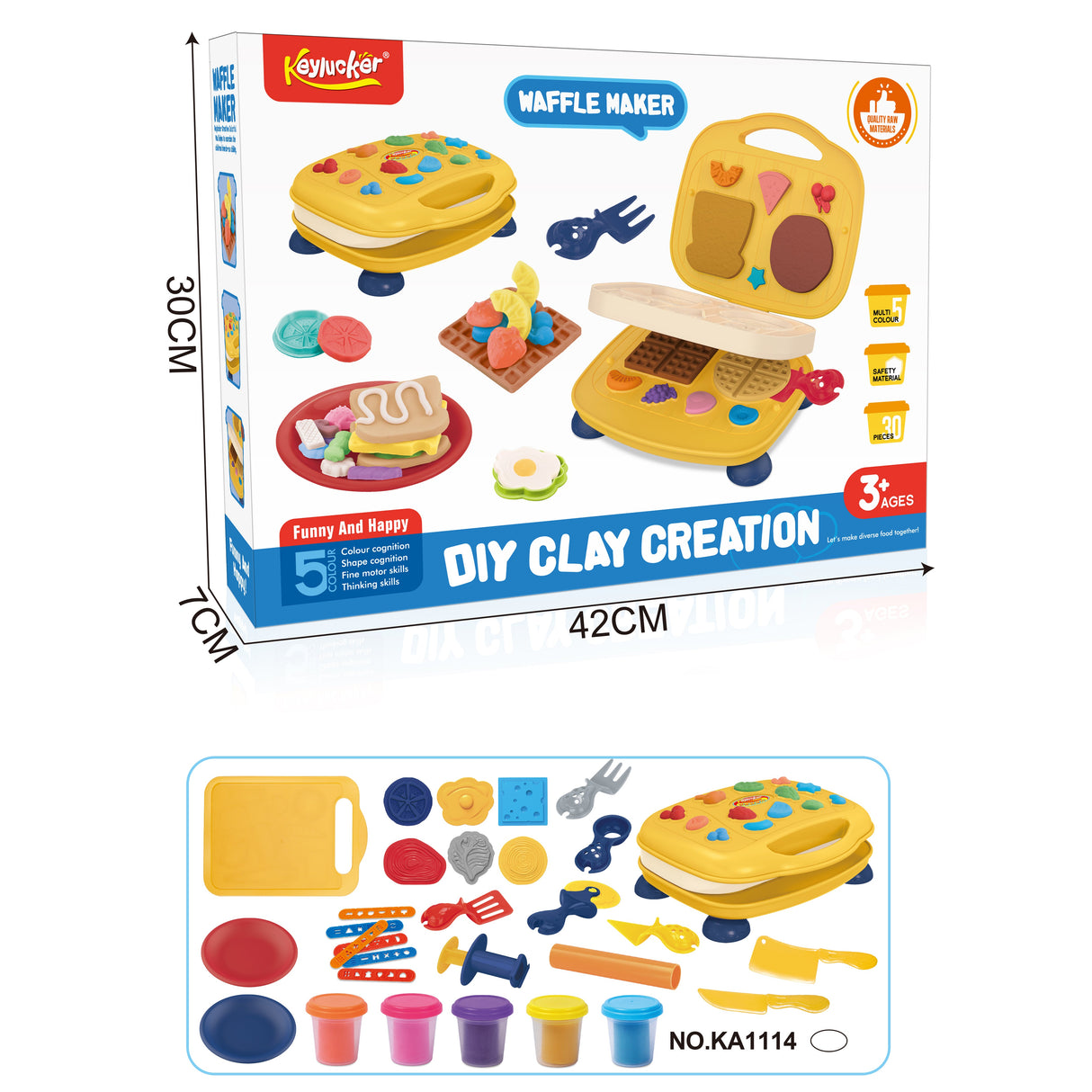 Colorful Mud waffle machine