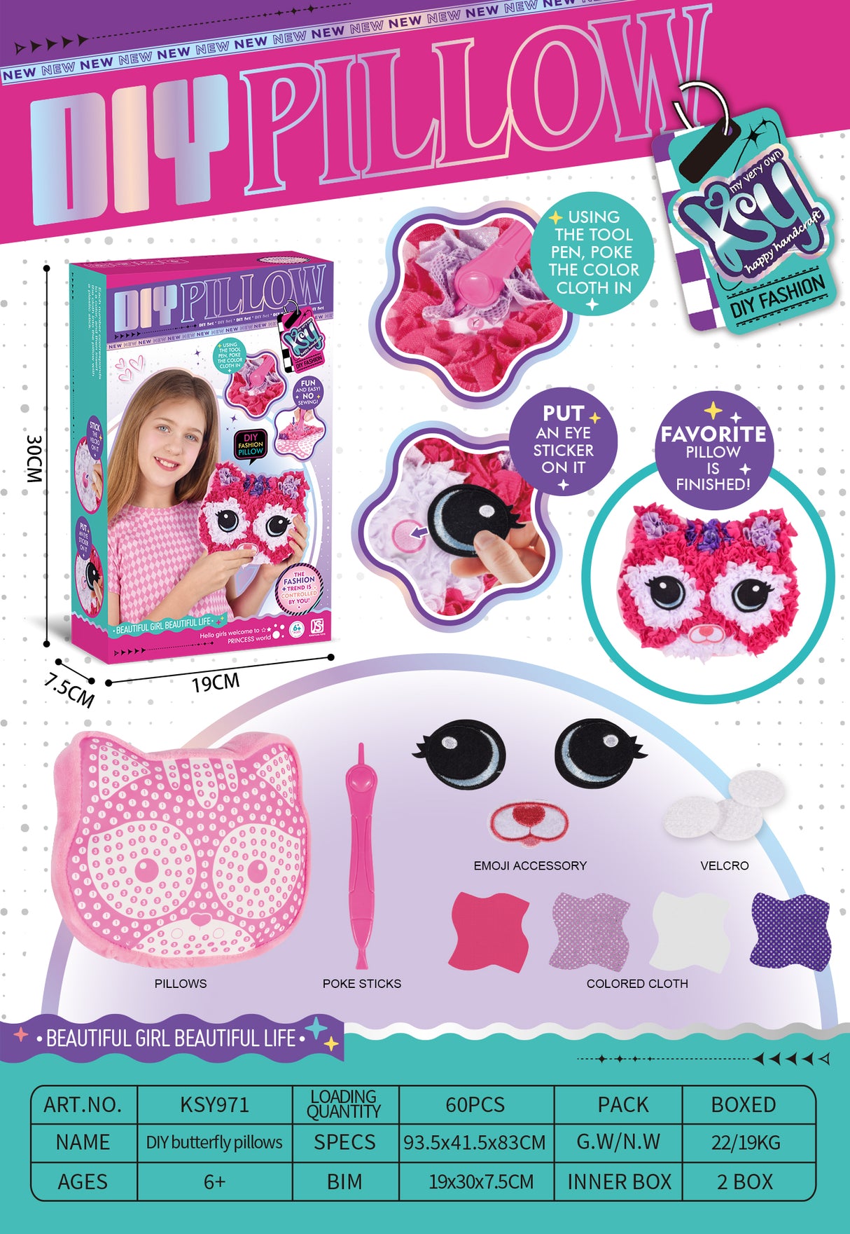 Coussin Papillon en Peluche à Fabriquer Soi-même