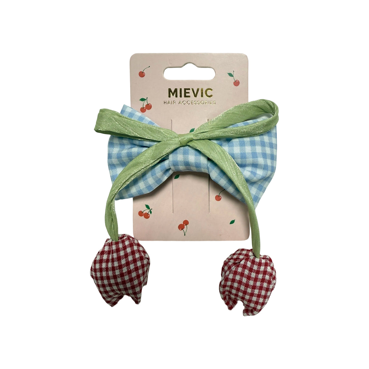 HAIR CLIP WITH BOW Cherry Series