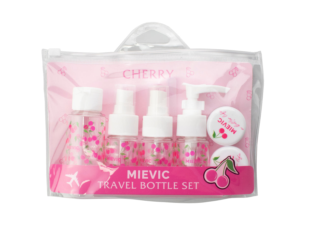 Set de flacons de voyage Rose Série Cherry Babe