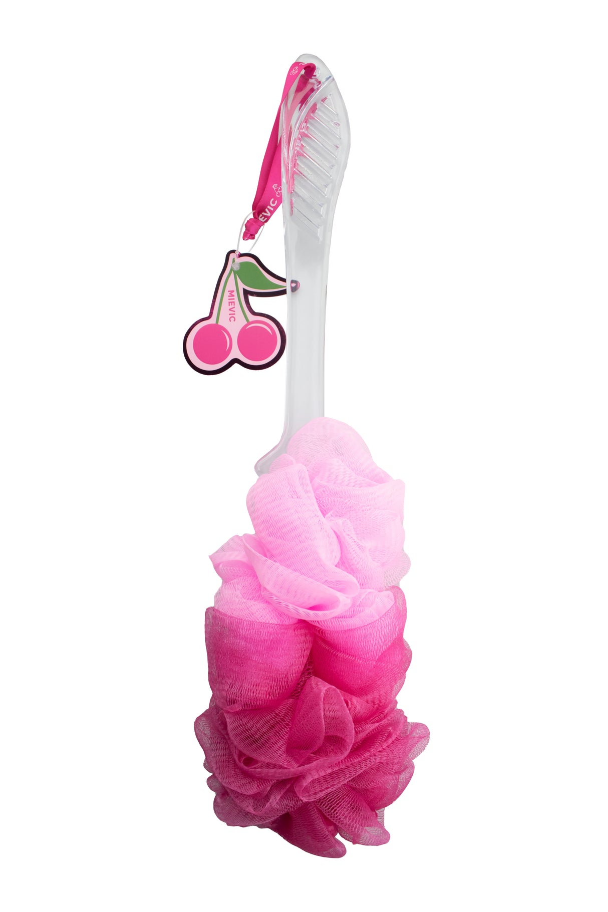 Éponge de bain pour le dos Rose Série Cherry Babe