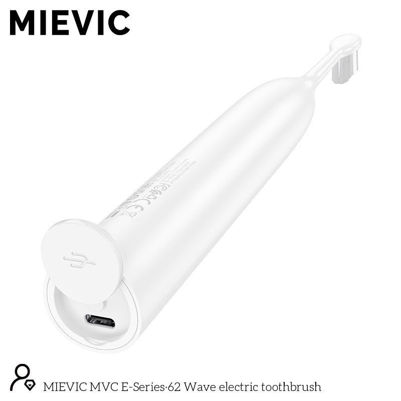 Brosse à dents électrique avec nettoyage intelligent blanc