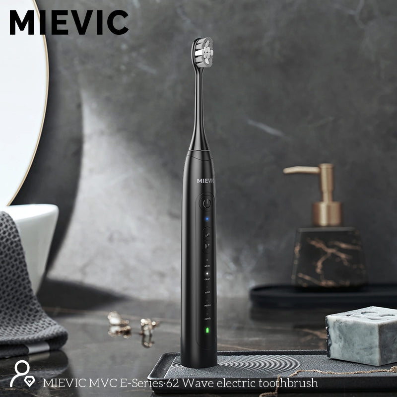 Brosse à dents électrique avec nettoyage intelligent noir