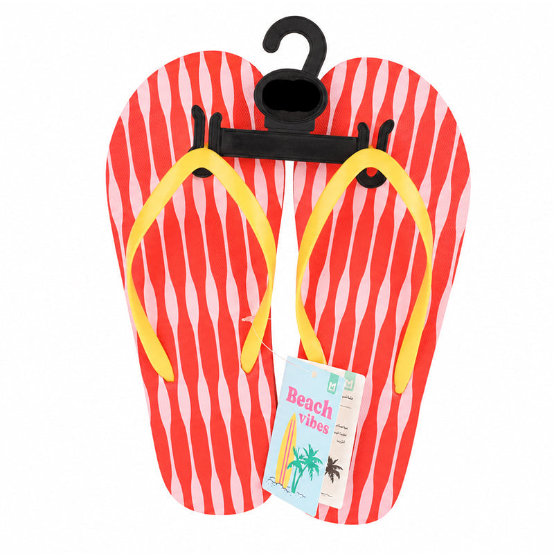 Tongs Motif Rayures Coucher de Soleil