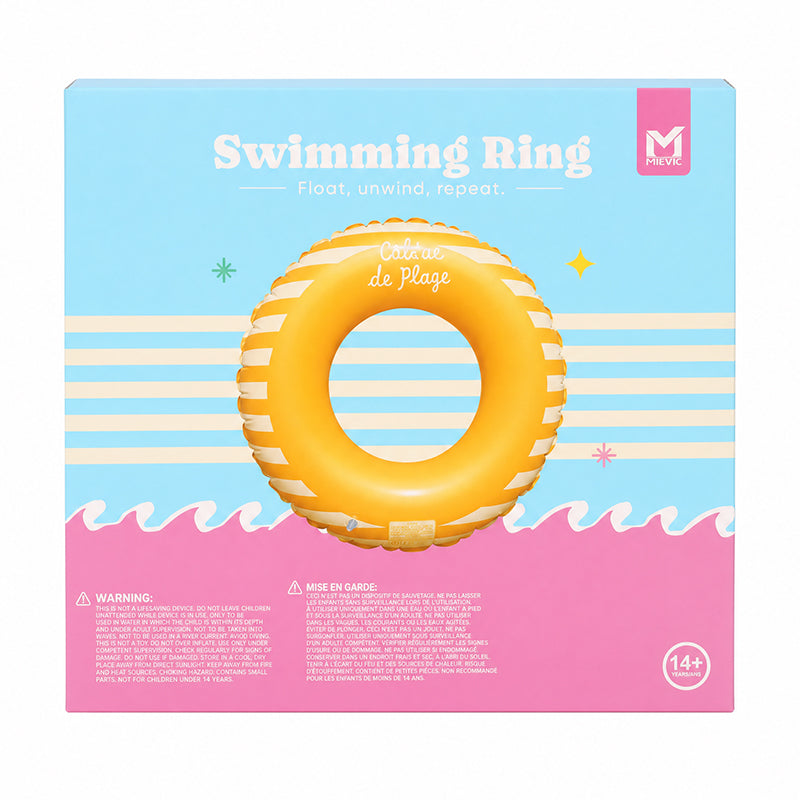Bouée Gonflable Motif Vagues et Soleil