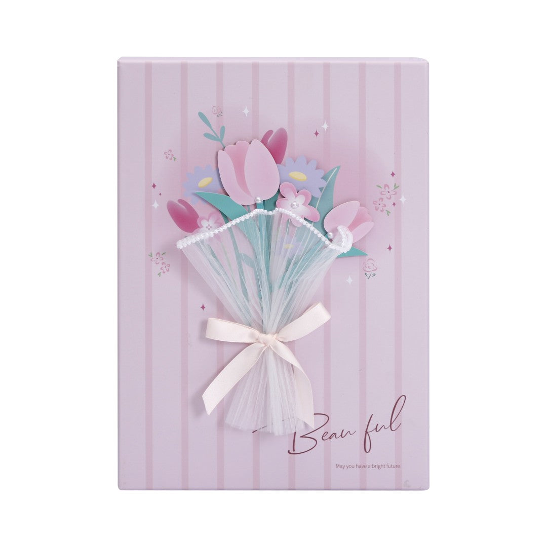 Grande Boîte Cadeau Bouquet de Fleurs – 36,5 × 26 × 10,5 cm