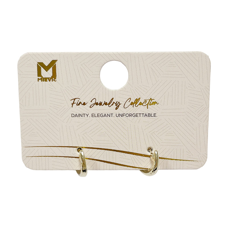 Boucles d’oreilles élégant dorées pendantes - 2 pièces