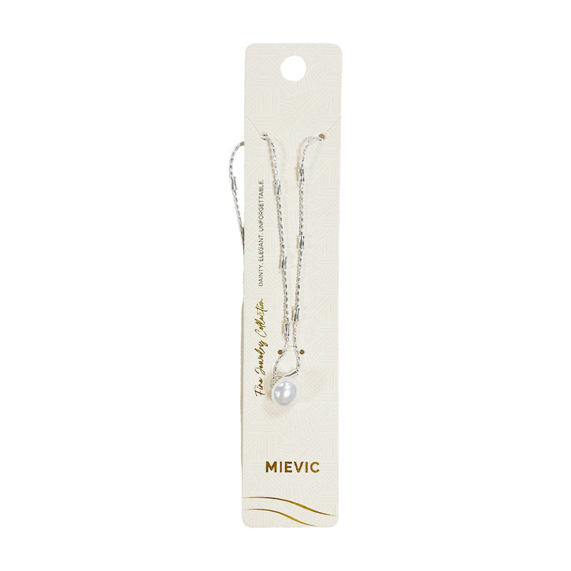Élégant argenté long tassel collier