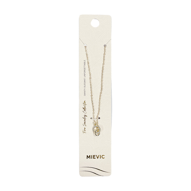 Romantique doré créoles pendentif collier
