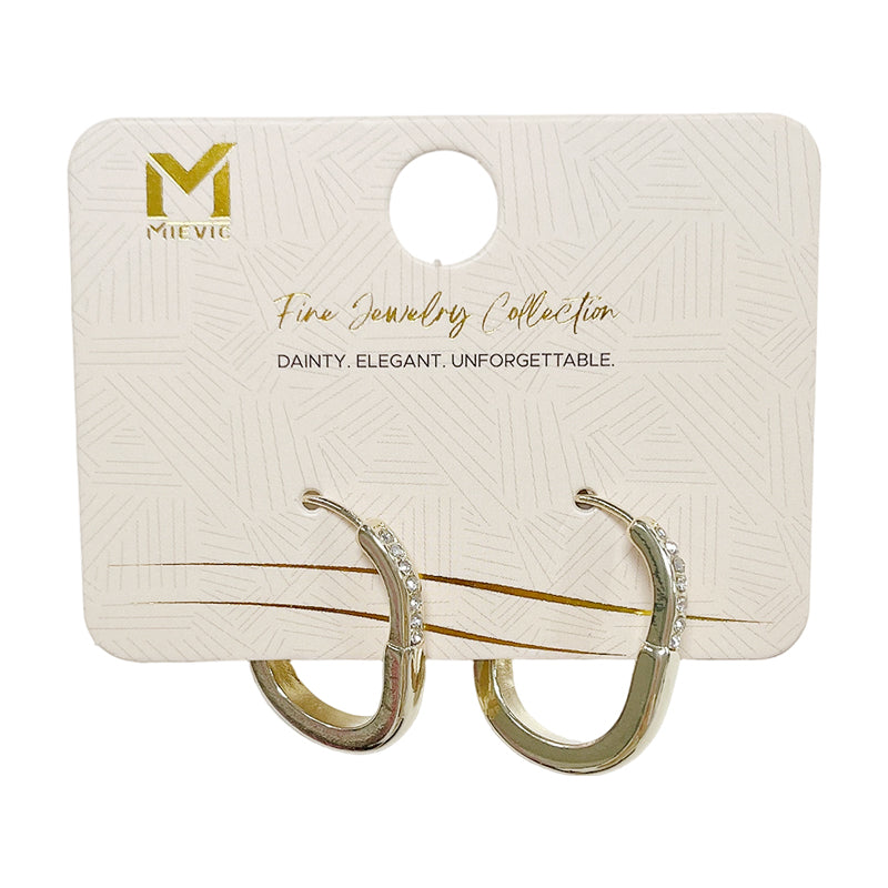 Boucles d’oreilles classique dorées créoles - 2 pièces