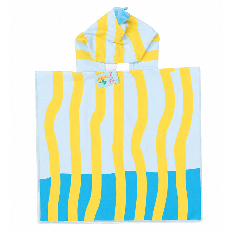 Serviette de Plage Enfant - Rayures Vertes