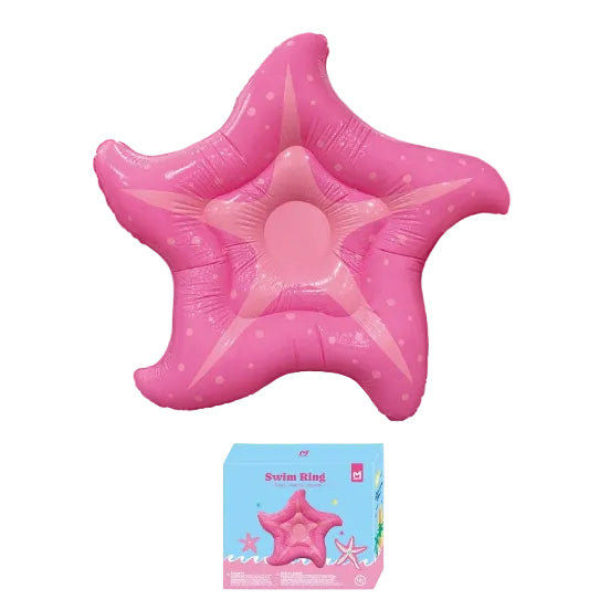 Matelas Flottant Gonflable Étoile - Rose