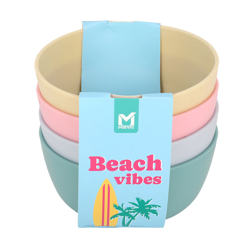 Set de 4 Bols en Plastique - Pastel